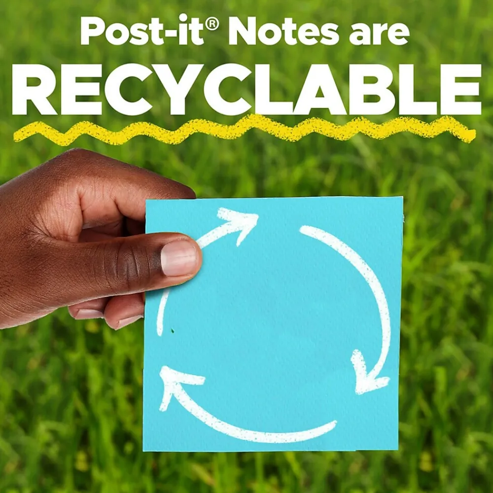 Post-It Notes*Post-it Recycled Pop-up Notes, 3" x 3", Collection, 100 Sheet/Pad, 12 Pads/Pack (R330RP12AP) Sweet Sprinkles