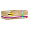 Post-It Notes*Post-it Recycled Super Sticky Notes, 3" x 3", Oasis Collection, 70 Sheet/Pad, 12 Pads/Pack (654R-12SST)
