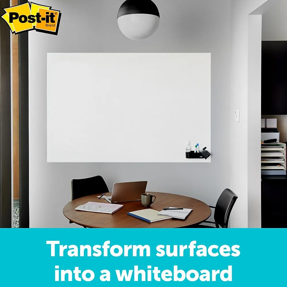 Dry Erase*Post-it ® Super Sticky Dry Erase Surface, 3' x 4' (DEF4x3)