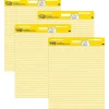 Easel Paper Pads*Post-it Super Sticky Easel Pad, 25" x 30", Lined, 30 Sheets/Pad, 4 Pads/Pack (561VAD4PK)