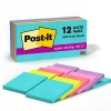 Post-It Notes*Post-it Super Sticky Notes, 3" x 3", Supernova Neons Collection, 90 Sheet/Pad, 12 Pads/Pack (654-12SSMIA)