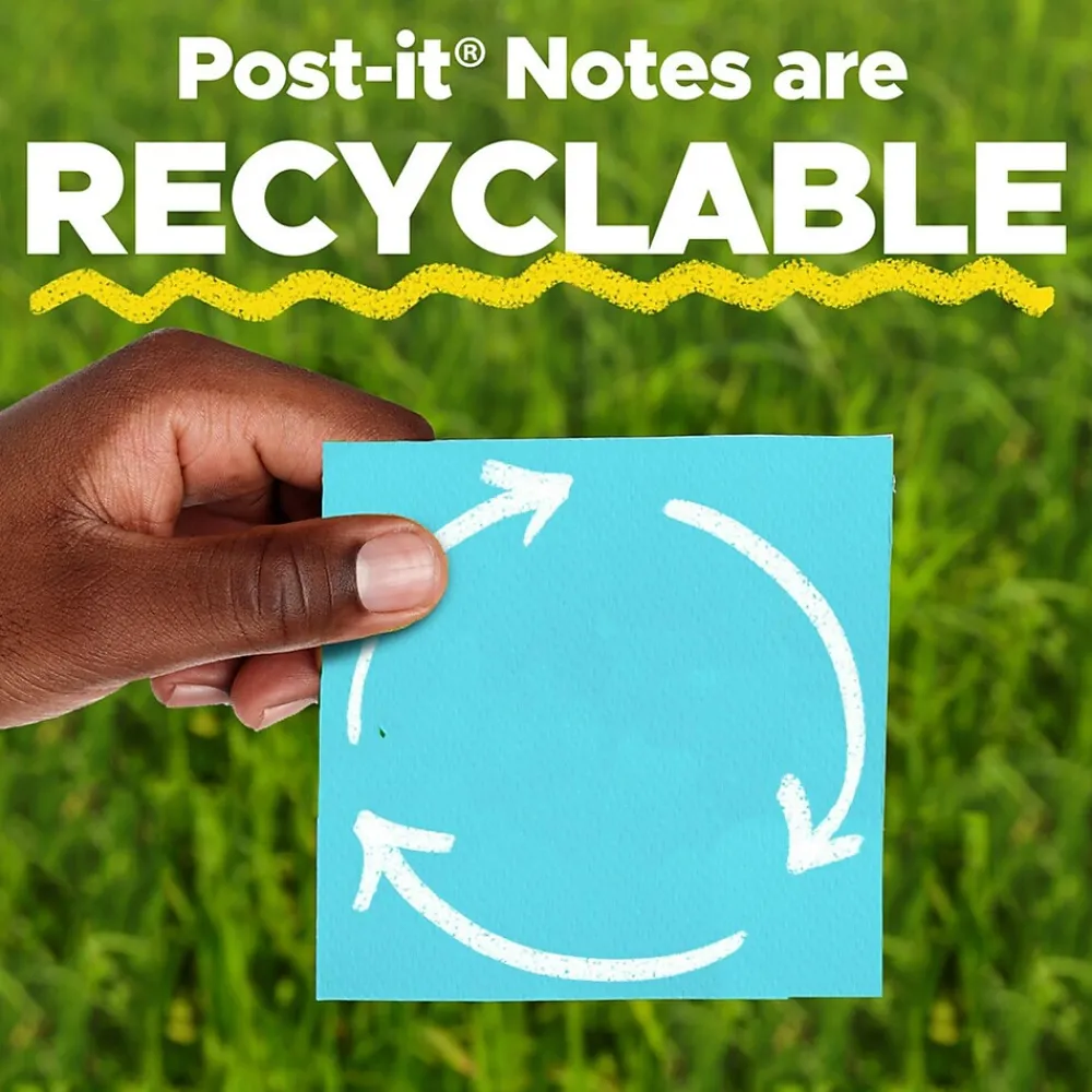 Post-It Notes*Post-it Super Sticky Notes, 3" x 3", Collection, 90 Sheet/Pad, 5 Pads/Pack (654-5SSMIA) Supernova Neons