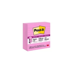 Post-It Notes*Post-it Super Sticky Notes, 4" x 4", Assorted Collection, Lined, 90 Sheet/Pad, 5 Pads/Pack (R440NPSS) Pink Wave