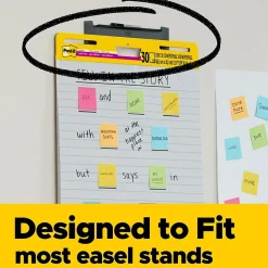 Easel Paper Pads*Post-it Super Sticky Notes, 25" x 30", Assorted Collection, Lined, 30 Sheet/Pad (561WLSS)