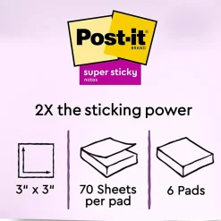 Sticky Notes*Post-it Super Sticky Notes, 3