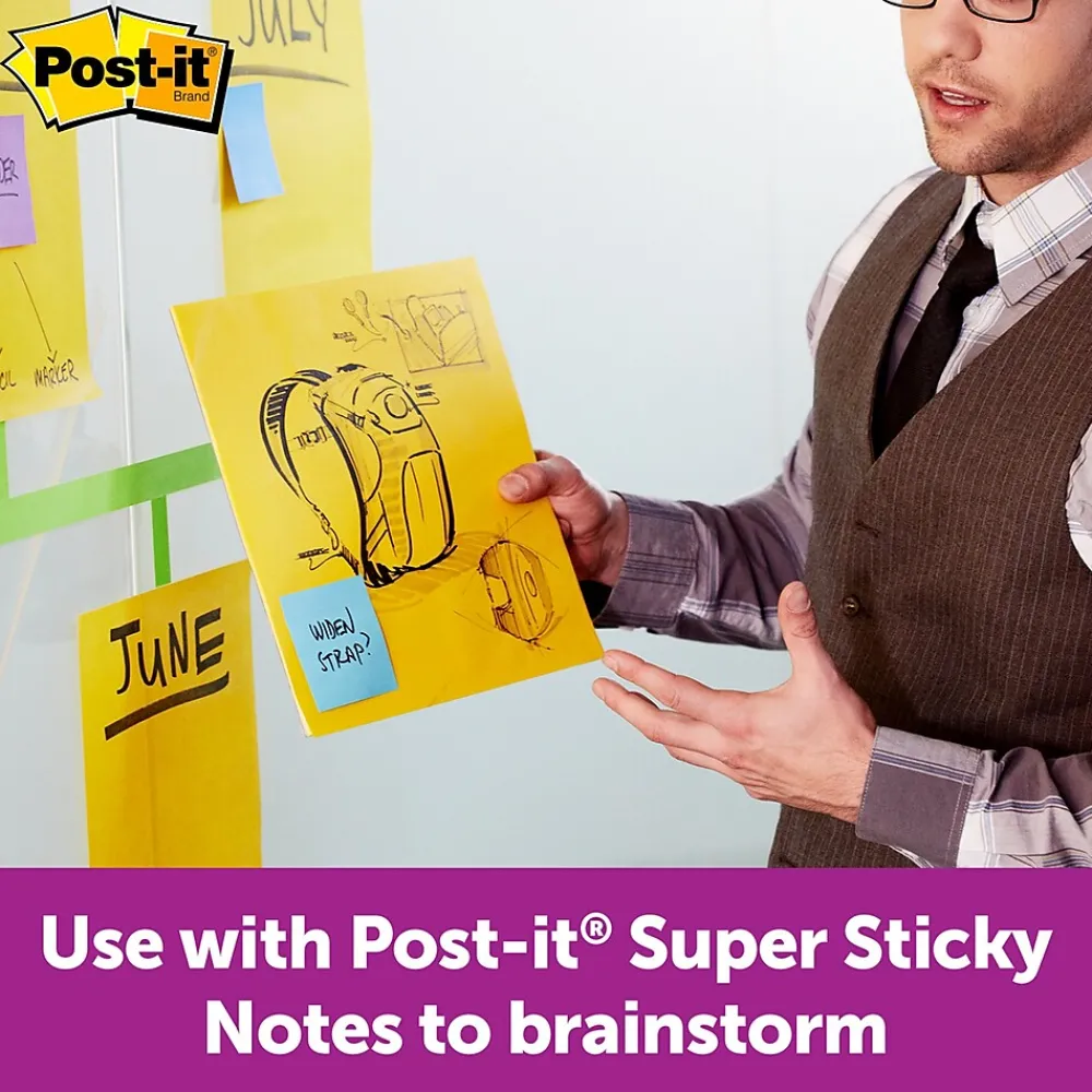 Post-It Notes*Post-it Super Sticky Notes, Big Note, Bright Yellow, 30 Sheet/Pad (MMMBN11)
