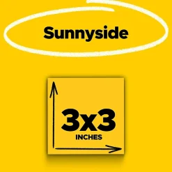 Post-It Notes*Post-it Super Sticky Notes, 3" x 3", , 90 Sheet/Pad, 5 Pads/Pack (6545SSY) Yellow