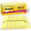 Post-It Notes*Post-it Super Sticky Notes, 3" x 3", Canary Collection, 90 Sheet/Pad, 24 Pads/Pack (65424SSCP)