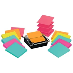 Pop-Up Dispensers*Post-it Super Sticky Pop-Up Notes Dispenser for 3" x 3" Notes, Black, 12 Pads (DS330-SSVA)