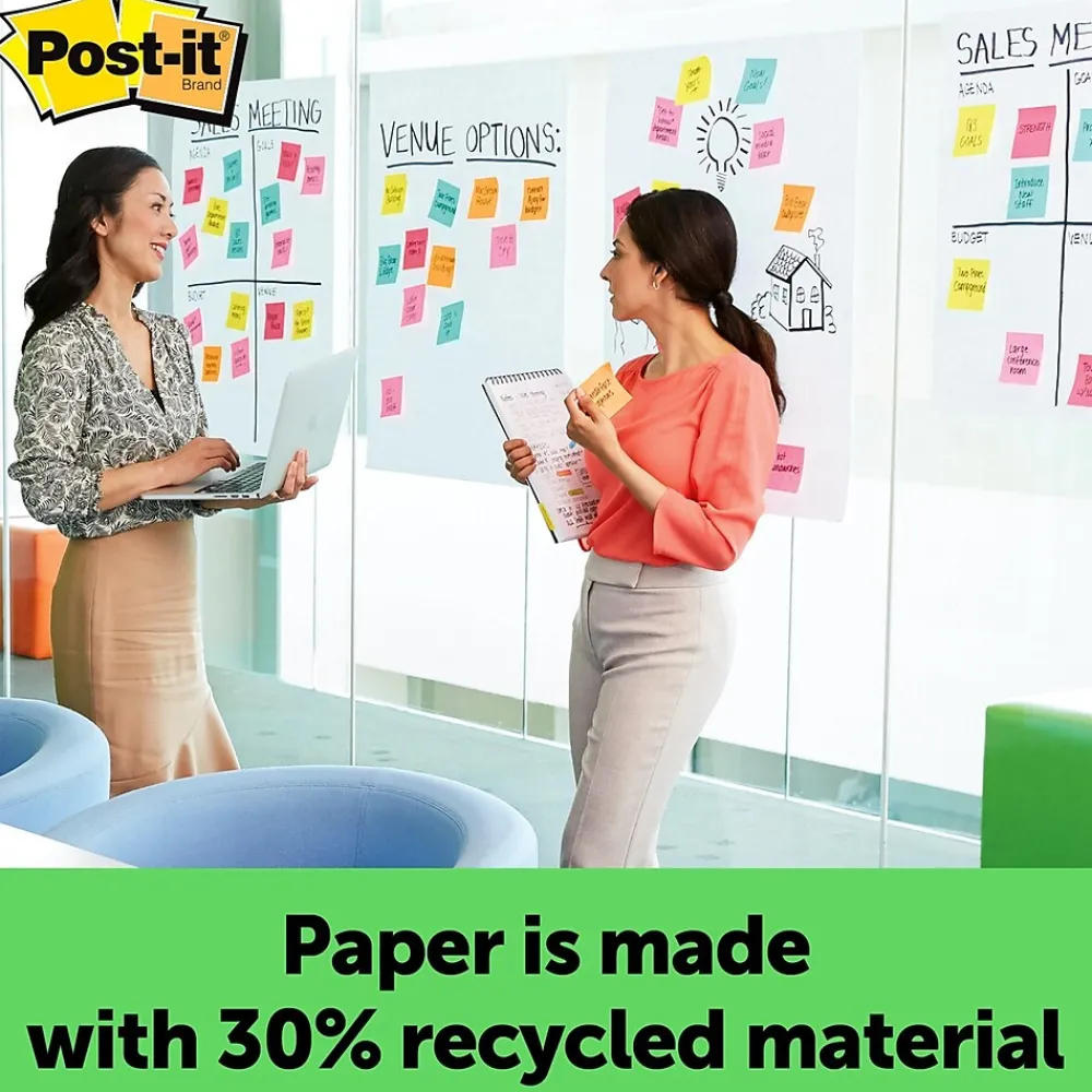 Easel Paper Pads*Post-it Super Sticky Wall Easel Pad, 25" x 30", 30 Sheets/Pad (559RPX)