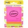 Post-It Notes*Post-it Transparent Notes, 2.8" x 2.8", Assorted Collection, 30 Sheet/Pad, 3 Pads/Pack (600-3COL)