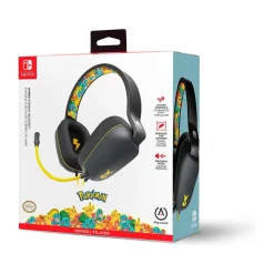 Online PowerA Pokemon: Kanto Friends NSGP0139-01 Headset for Nintendo Switch, Wired, Black