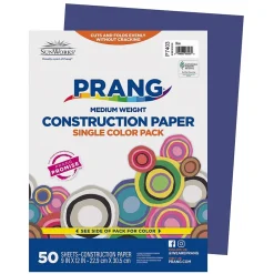 Construction Paper*Prang 9" x 12" Construction Paper, Blue, 50 Sheets/Pack (P7403-0001)