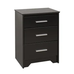 Storage Cabinets*Prepac ™ 27" Coal Harbor 3 Drawer Tall Nightstand, Black