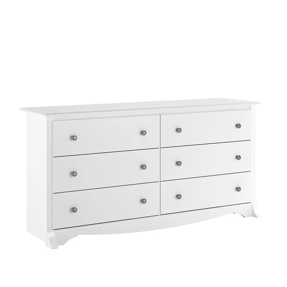 Storage Cabinets*Prepac 29" Monterey 6 Drawer Dresser, White (WDC-6330-K)