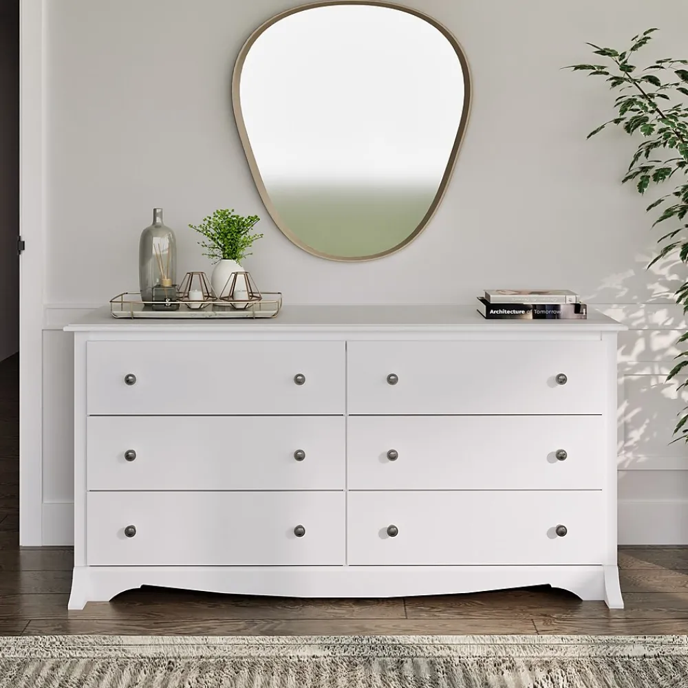 Storage Cabinets*Prepac 29" Monterey 6 Drawer Dresser, White (WDC-6330-K)