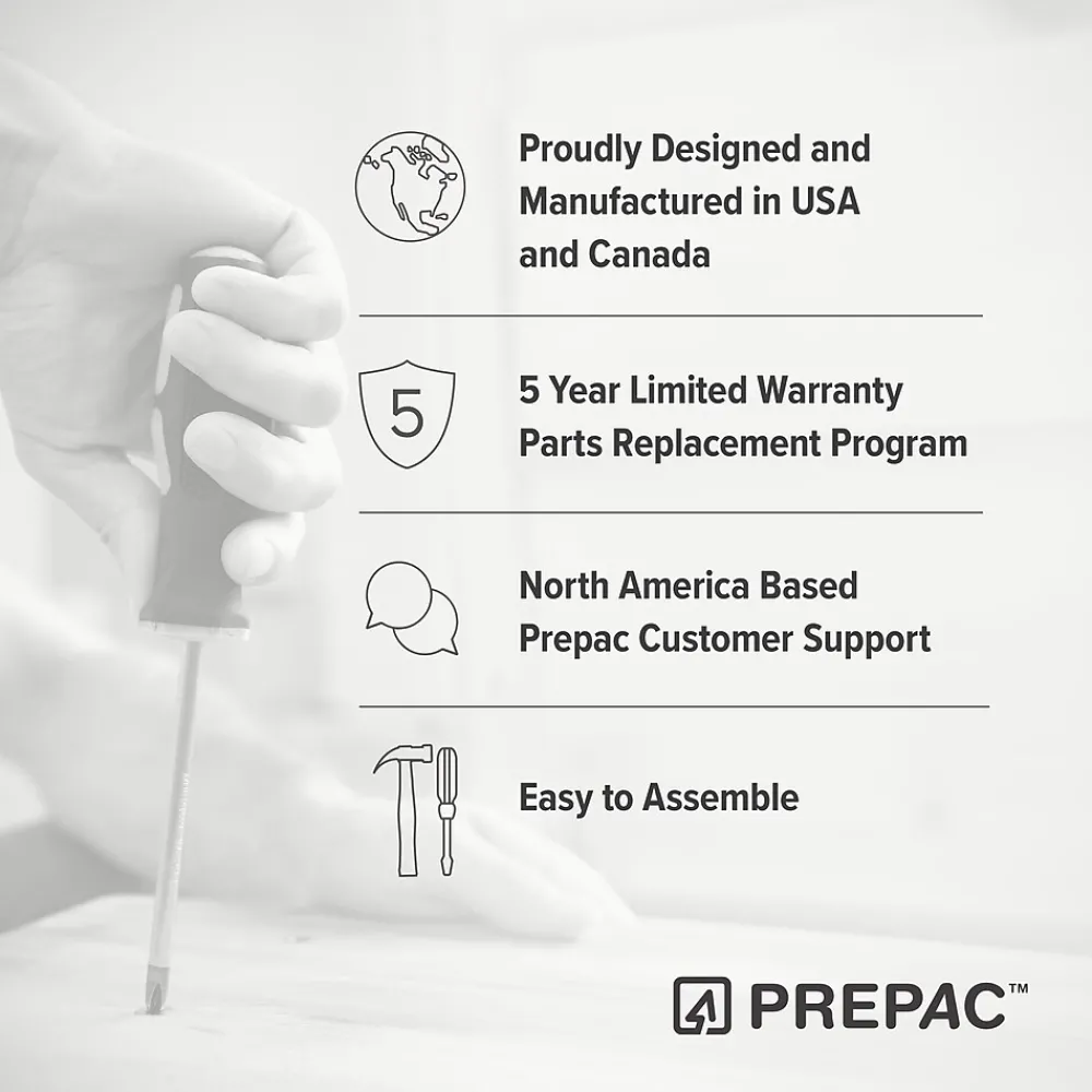 Storage Cabinets*Prepac 29" Monterey 6 Drawer Dresser, White (WDC-6330-K)