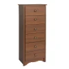 Storage Cabinets*Prepac ™ 53.25" Monterey Tall 6 Drawer Chest, Cherry