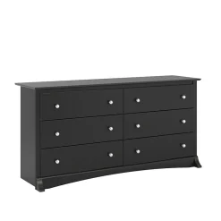 Storage Cabinets*Prepac 29" Sonoma 6 Drawer Dresser, Black (BDC-6330-K)