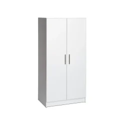 Storage Cabinets*Prepac Elite 65" Composite Storage Cabinet with 3 Shelves, White (WES-3264)