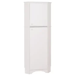 Storage Cabinets*Prepac Elite White Tall 2-Door Corner Storage Cabinet (WSCC-0605-1)