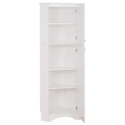 Storage Cabinets*Prepac Elite White Tall 2-Door Corner Storage Cabinet (WSCC-0605-1)
