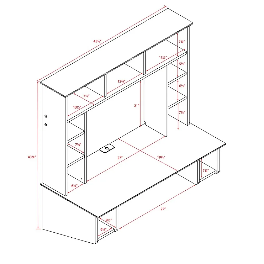 Computer Desks*Prepac Sonoma Floating Desk, Espresso (EEHW-0800-1)