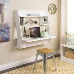 Computer Desks*Prepac Studio Floating Desk, White (WEHW-0900-1)