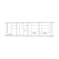 Shelving*Prepac ™ Wall Mounted Desk Hutch, 48" x 11.5", Espresso (EHD-1348)