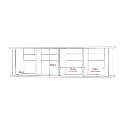 Shelving*Prepac ™ Wall Mounted Desk Hutch, 48
