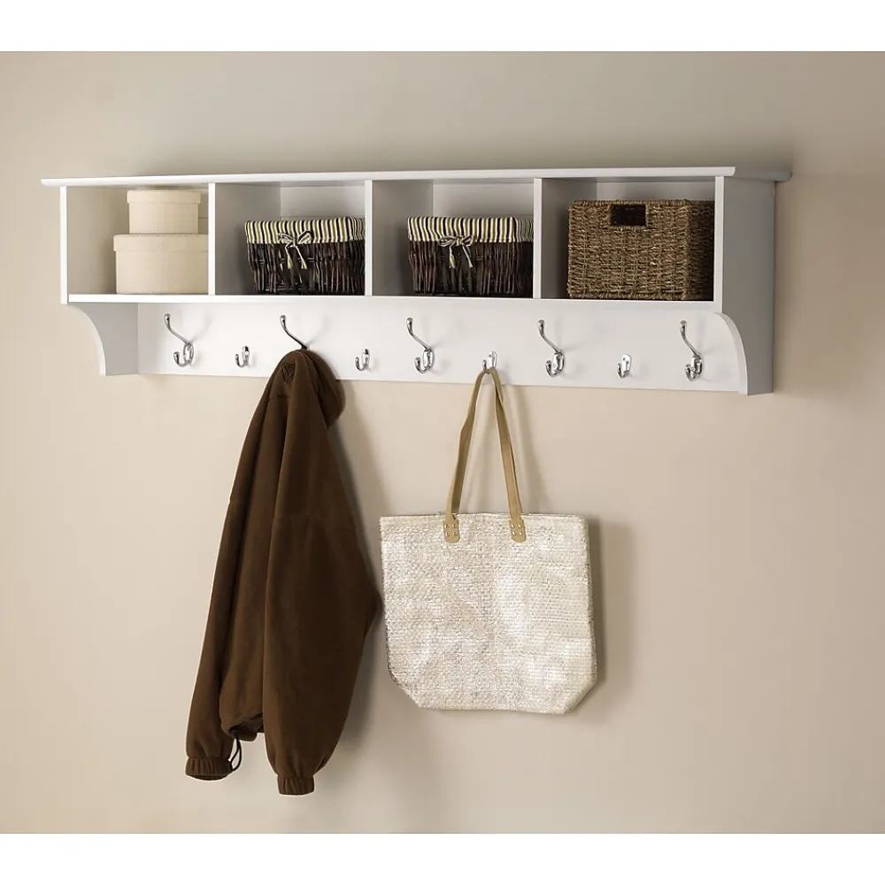 Shelving*Prepac ™ Wide Hanging Entryway Shelf, 60" x 11.5", White