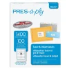 Avery PRES-a-ply Laser/Inkjet Address Labels, 1-1/3" x 4", White, 1,400 Labels/Box (30602)