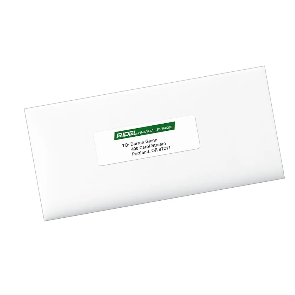 Avery PRES-a-ply Laser/Inkjet Address Labels, 1-1/3" x 4", White, 1,400 Labels/Box (30602)