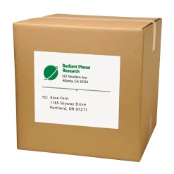 Hot Pres-a-ply Laser/Inkjet Shipping Labels, 8-1/2" x 11", White, 100 Labels/Box (30605)