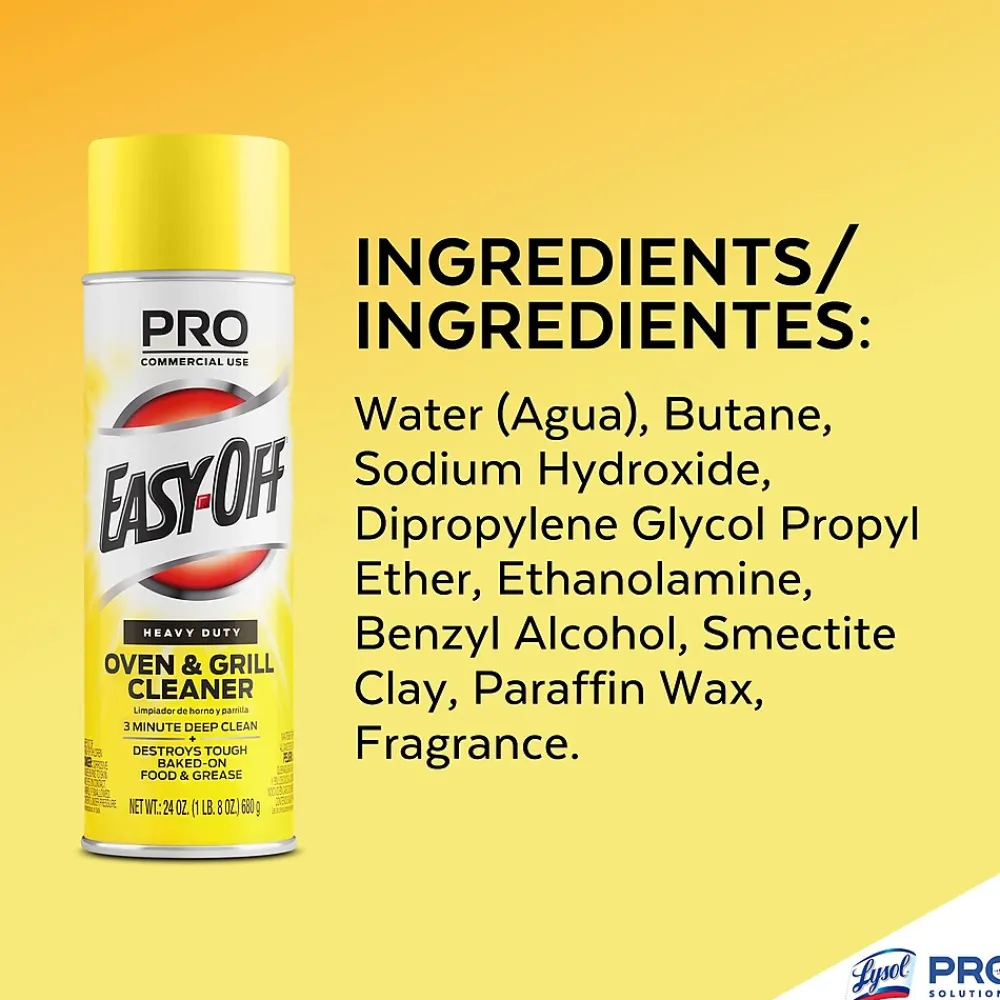 Professional Heavy-Duty Oven & Grill Cleaner, Lemon, 24 Oz. (6233885261X)<Easy-Off Clearance