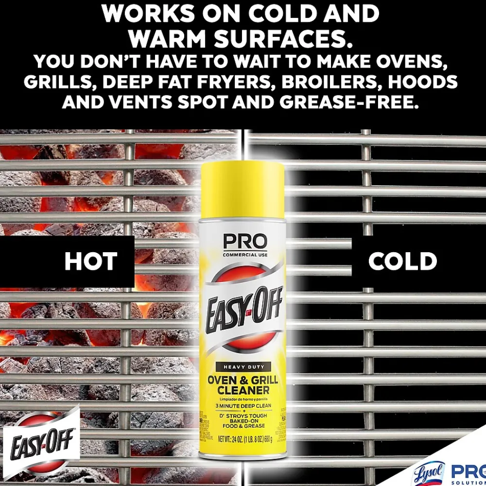 Professional Heavy-Duty Oven & Grill Cleaner, Lemon, 24 Oz. (6233885261X)<Easy-Off Clearance