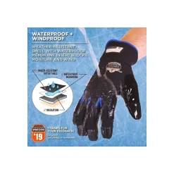 Proflex 818WP Performance Thermal Waterproof Utility Gloves, Black, Medium (17383)