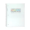 Subject Notebooks|Pukka Pad Basics Subject Notebook, 7.5" x 10.5", College-Ruled, 80 Sheets, White, 3/Pack (9759-BAS)