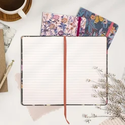 Subject Notebooks|Pukka Pad Bloom Subject Notebooks, Narrow Ruled, Black, 3/Pack (PUK9493BLM)