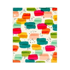 Pocket Folders|Pukka Pad Carpe Diem Rainbow Color Wash 3-Hole Punched 2-Pocket Portfolio Folders, Assorted Colors, 6/Pack (9097-CD)