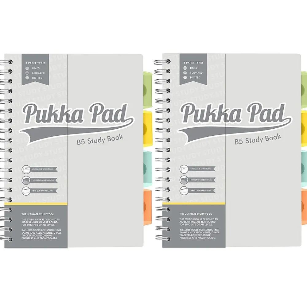 Notebooks|Pukka Pad Education Customizable Notebook, Multicolor, 2/Bundle (PUK9824STU-2)
