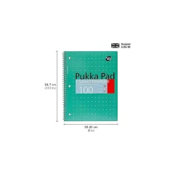 Subject Notebooks|Pukka Pad Metallic 1-Subject Notebooks, 8