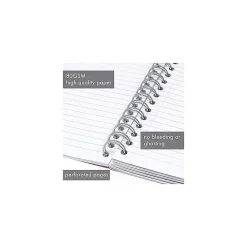 Subject Notebooks|Pukka Pad Metallic 5-Subject Notebook, Ruled, 100 Sheets, Green, 3/Pack (8748-MET)