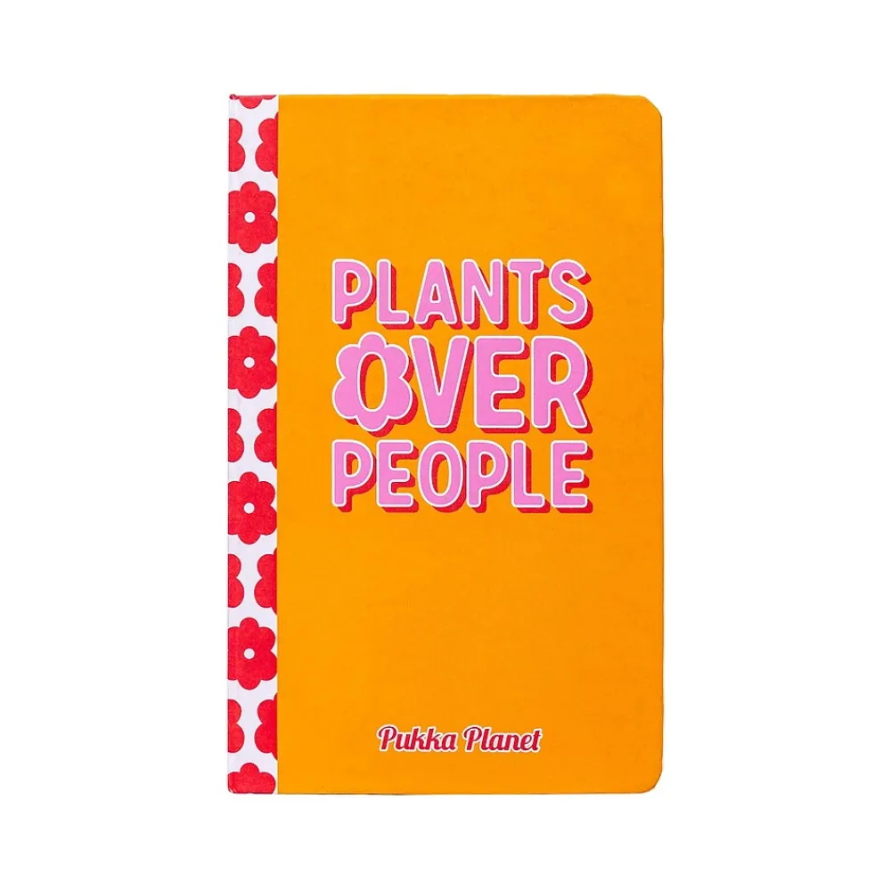 Composition Notebooks|Pukka Pad Plants Over People Notebook, 5.28" x 8.46", Wide-Ruled, 96 Sheets, Orange (9705-SPP)
