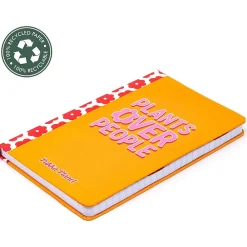 Composition Notebooks|Pukka Pad Plants Over People Notebook, 5.28" x 8.46", Wide-Ruled, 96 Sheets, Orange (9705-SPP)