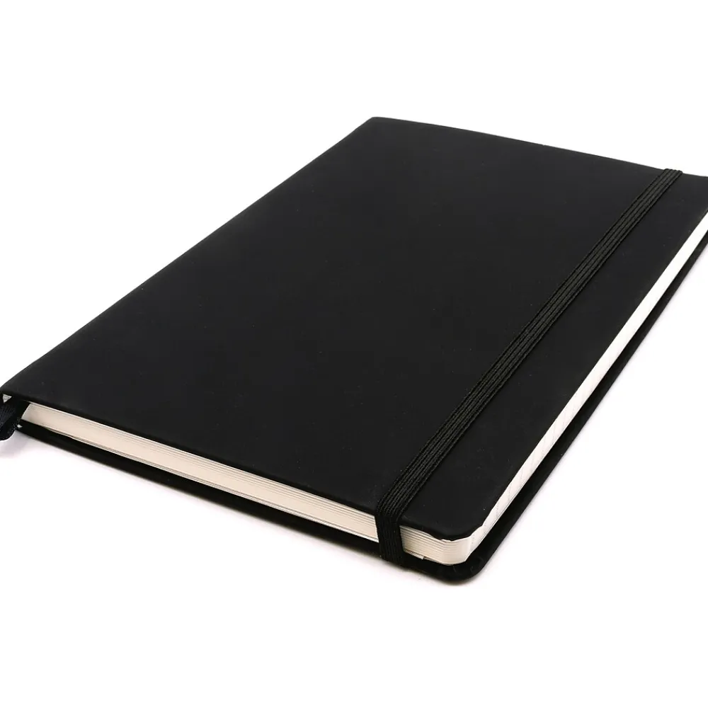 Notebooks|Pukka Pad Professional Notebook, 5.11" x 8.2", College-Ruled, 96 Sheets, Black, 3/Pack (9940-SIG(3))