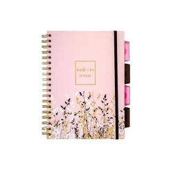 Subject Notebooks|Pukka Pad Rochelle & Jess 5-Subject Subject Notebooks, 6.9" x 9.8", College Ruled, 100 Sheets, Assorted Colors, 3/Pk (9447-ROC)