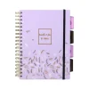 Subject Notebooks|Pukka Pad Rochelle & Jess 5-Subject Notebook, 7.5" x 10", Graph-Ruled, 100 Sheets, Lilac, 3/Pack (9917-ROC)