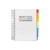 Subject Notebooks|Pukka Pad Subject Notebook, 7" x 10", College Ruled, 200 Sheets, White (9603-PB)