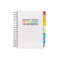 Subject Notebooks|Pukka Pad Subject Notebook, 7" x 10", College Ruled, 200 Sheets, White (9603-PB)